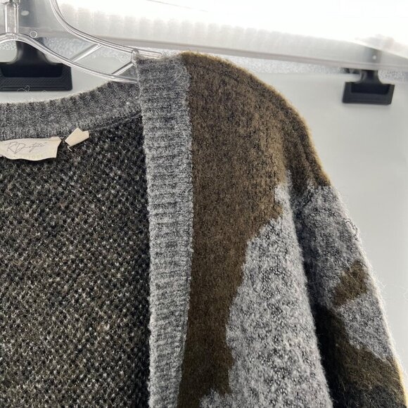 RD Style Women's Camouflage Cardigan Open Front Long Sleeve Size Large - Picture 4 of 9